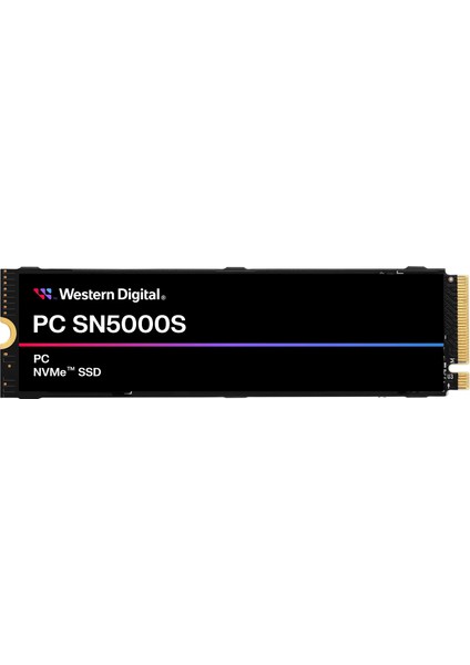 WD Western Digital PC SN5000S 512GB 2280 M.2 NVMe SSD 2000 MB/s Okuma 1000 MB/s Yazma Hızı [KUTUSUZ]
