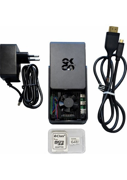 Raspberry Pi 4 Model B 4gb Mega Set 64 GB Depolama, 4 GB RAM ve 1,8 GHz İşlemci ile Profesyonel Kullanım