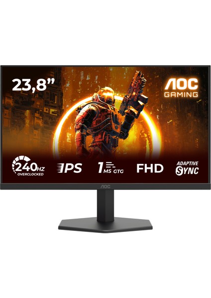 AOC 24G11ZE 23,8" 240 Hz(OC) 0,3 ms FreeSync Full HD HDR 10 Fast IPS Oyuncu Monitörü