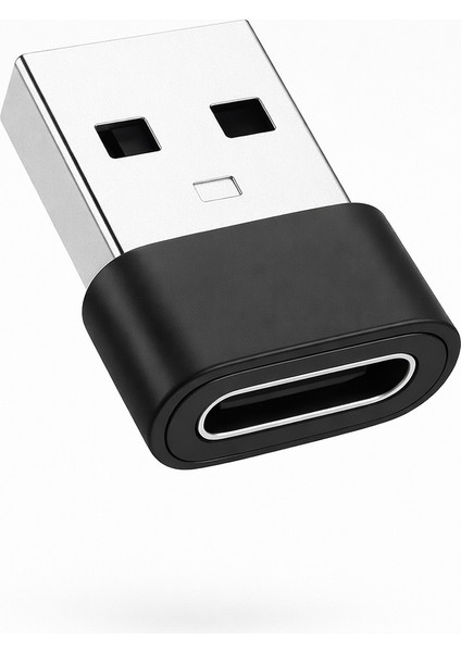 Voultage USB To Type-C Otg Dönüştürücü 3A Hızlı Şarj Destekli Siyah USB 2.0 Bağlantı Tipi
