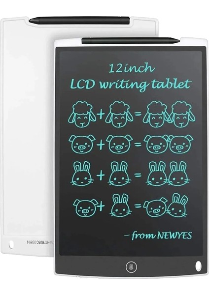Forbin Beyaz LCD Ekranlı Kalemli Dijital Çizim Tableti Yazı Tahtası Boyama Resim Için Çocuk Tablet 8,5 Inç