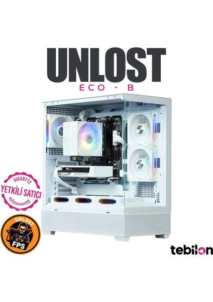 Tebilon Unlost Eco-Amd Ryzen 7500F-GIGABYTE B650M S2H-GIGABYTE Geforce Rtx 5060 Eagle Ice 8GB-16GB-1TB SSD Beyaz-Oem Paket