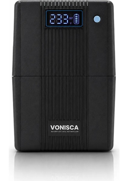 VONISCA D-650 650VA 360W Line Interactive LCD UPS Kesintisiz Güç Kaynağı AVR Modem Kamera Bilgisayar