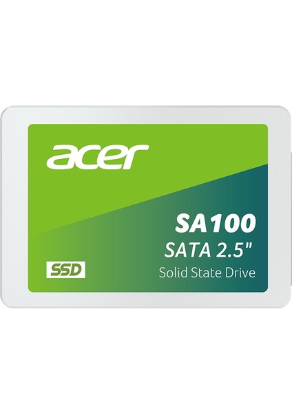 Acer SA100 2.5'' Sata SSD 240GB Okuma Hızı 500-599 MB/s Yazma Hızı 450-599 MB/s
