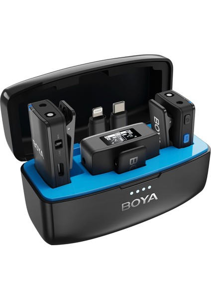 Boyamic All-In-One Kablosuz Ikili Kayıt Yaka Mikrofonu //kamera Uyumlu
