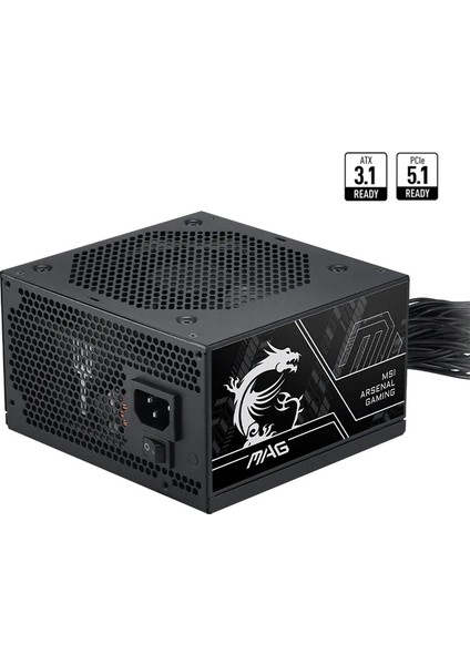MSI Msı Psu Mag A750BN Pcıe5 Iıı Power Supply