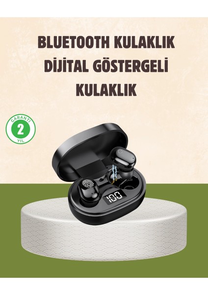Uravas Store LED Ekranlı Şarjlı Kablosuz Kulak Içi Kulaklık
