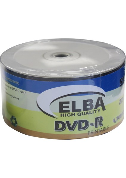 Genel Markalar dvd-r 4,7gb-120mın 50 li 16x printable dvd-r shrink
