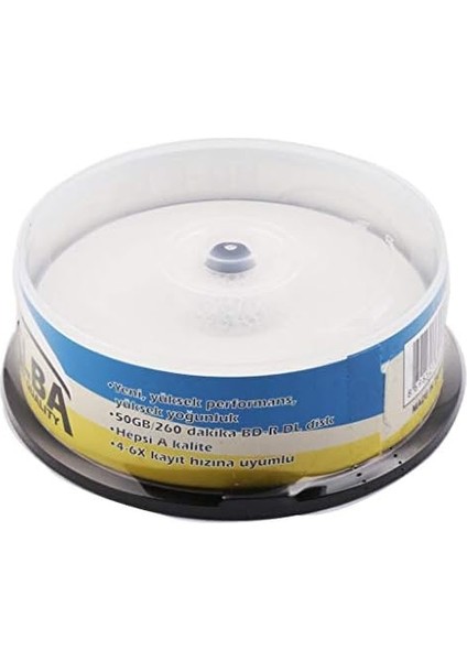 Genel Markalar blu-ray bd-r 6x 50 gb 15 li cake box printable
