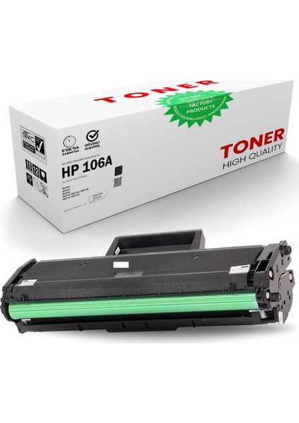 Lunatic 106X 5000 Sayfa Baskılı Laserjet Uyumlu Kapasiteli Lazer 107W 107A 107R Mfp 135WG 135A 135R 135W 137