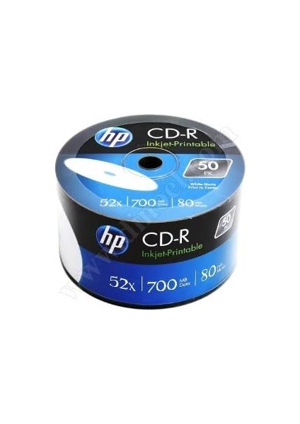 TeknoKapsül CD-R80 Full Face Yazdırılabilir 700 MB 52 x (50 Adet, Her Biri 80 Dakikalık Hatırlatılabilir CD