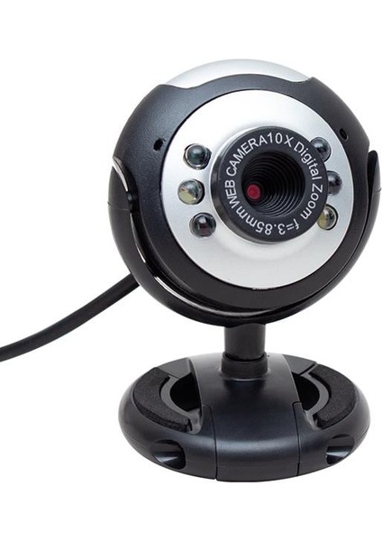 Powermaster 1.3 Mp 10X Zoom Ledli Mikrofonlu Pc Webcam PM-3962