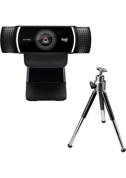Logitech 960-001088 C922 Pro Stream Webcam V-U0028 Tripod Destekli