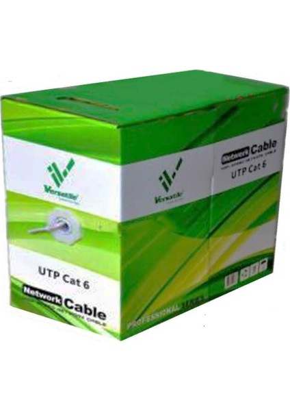 Versatile Cat6 UTP Ethernet Kablo 305 Metre Yüksek Hız Destekli Dayanıklı Tasarım