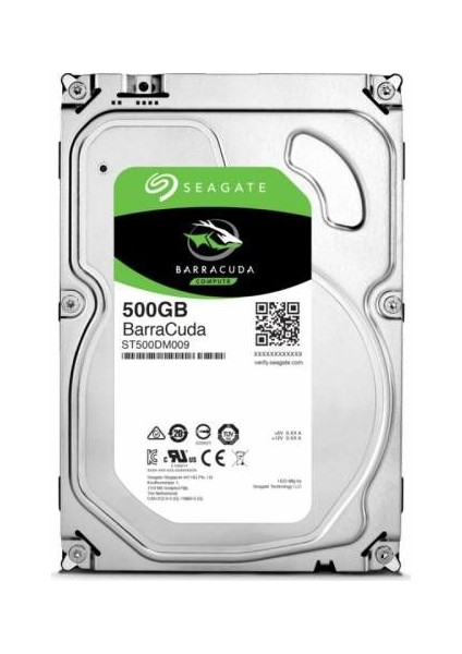 Seagate Barracuda 500GB 3.5" 7200RPM 32MB SATA 3.0 NCQ Sabit Disk ST500DM009