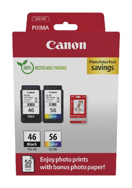 Canon PG-46/CL-56 Orijinal Photo Value Pack