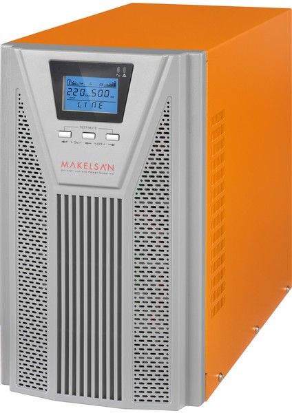 Makelsan Powerback Plus Serisi 3 Kva Online Kesintisiz Güç Kaynağı UPS 1F-1F 6X9Ah Akü