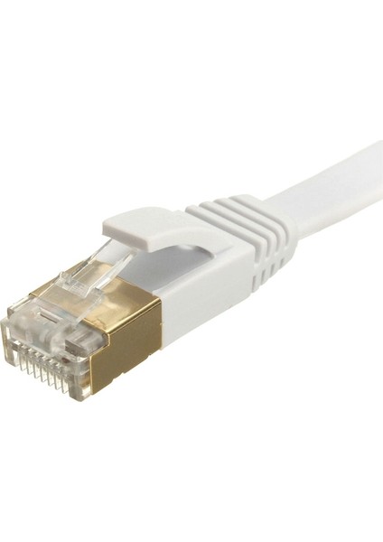 Alfais 4257 Cat7 Ethernet RJ45 Modem İnternet Kablosu 3 Metre 10Gbps 600 Mhz Dayanıklı Tasarım