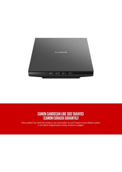 Canon CanoScan LIDE 300 Tarayıcı (Canon Eurasia Garantili)