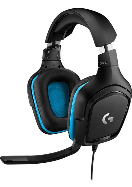 Logitech G432 7.1 Surround Siyah Gaming Kulaklık (981-000770)