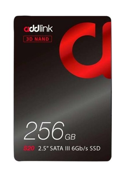 Addlink 3D NAND 256GB 510-400MB/s 2.5" Sata3.0 SSD AD256GB-S20S3S