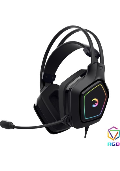 Gamepower Mihawk 7.1 Surround Rgb Oyuncu Kulaklığı Siyah