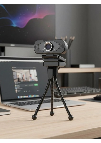 Everest SC-HD03 1080P Full HD Webcam Usb Pc Kamera+Tripod