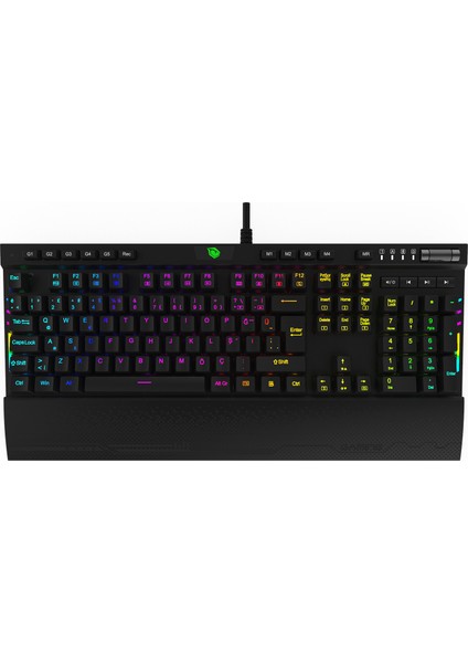 Pusat K3 Pro RGB Mekanik Türkçe Kablolu Oyuncu Klavyesi