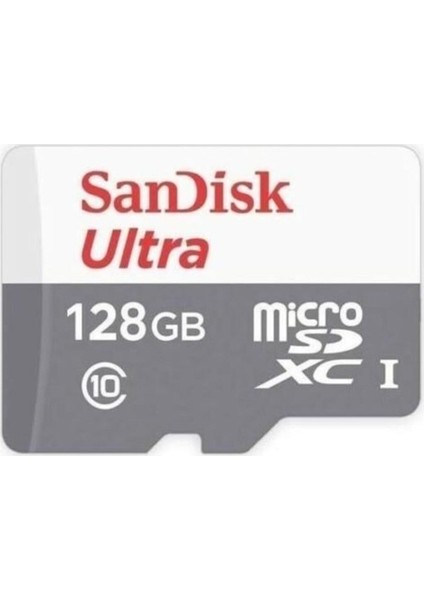 Sandisk Ultra microSDXC 128GB C10 UHS-1 Yüksek Okuma Hızı ile Uyumlu Sistemler İçin
