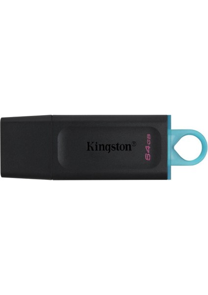 Kingston DTX-64GB 64GB USB3.2 Gen 1 DataTraveler Exodia (Black + Teal) Flash Bellek